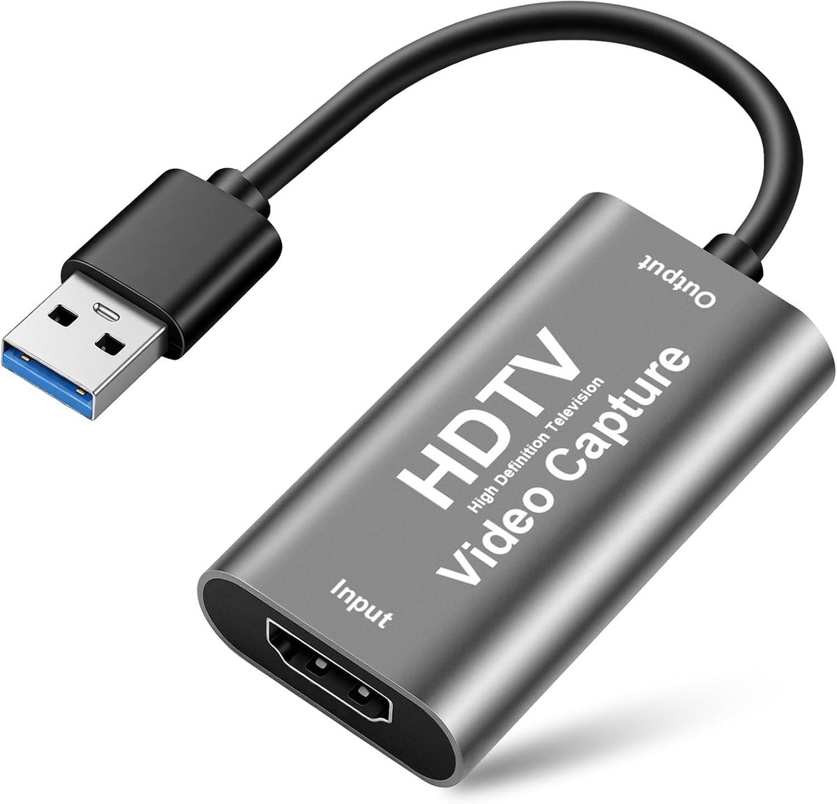 Video Opname Kaarten, 1080p 60fps HDMI naar USB/USB C Adapter voor Gaming, Live Streaming en Video Conferencing, Onderwijs en Presentaties