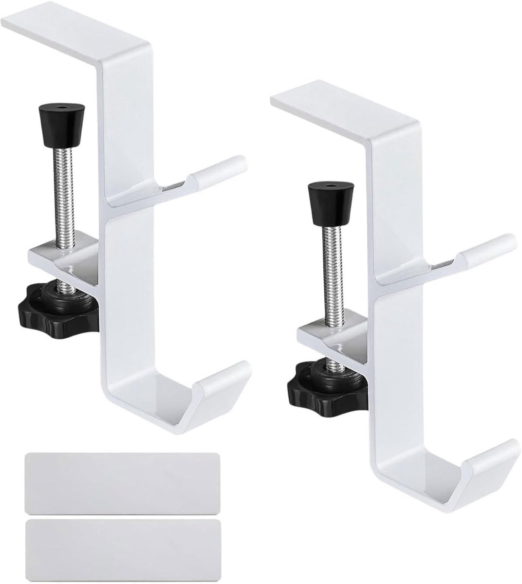 Verstelbare Hoofdtelefoonhouder voor Bureau, Multifunctionele Stand voor Hoofdtelefoons, Tassen en Rugzakken - Set van 2