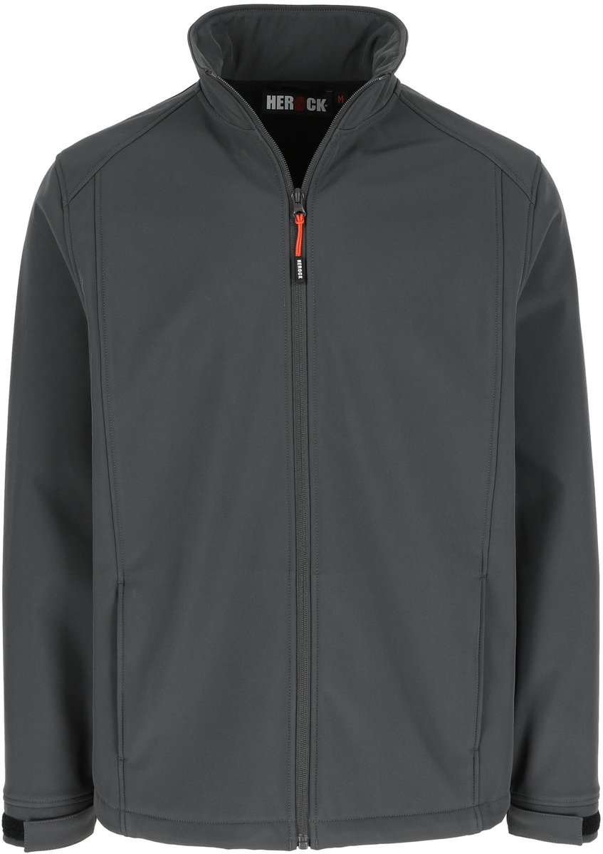 Herock Julius Softshell Werkjas Heren – Winddicht & Waterafstotend – Antraciet – Maat S