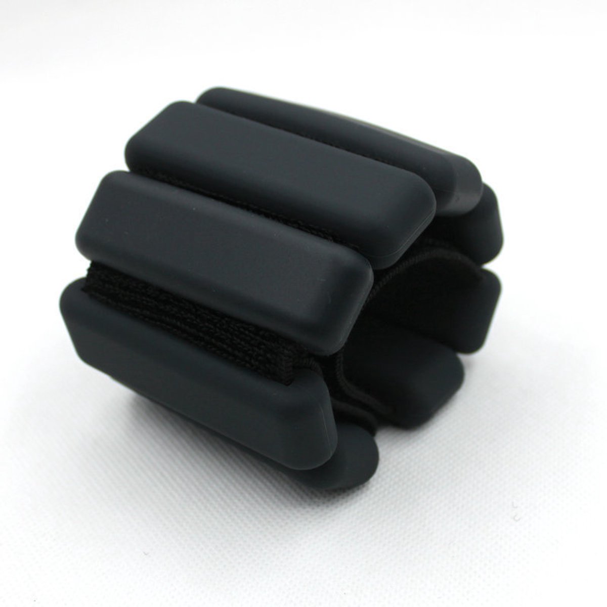 Set van 2 stuks gewichtsmanchetten (pols‑ en enkelgewichten) van 450 gram per stuk, weighted band voor fitness‑ en krachttraining.