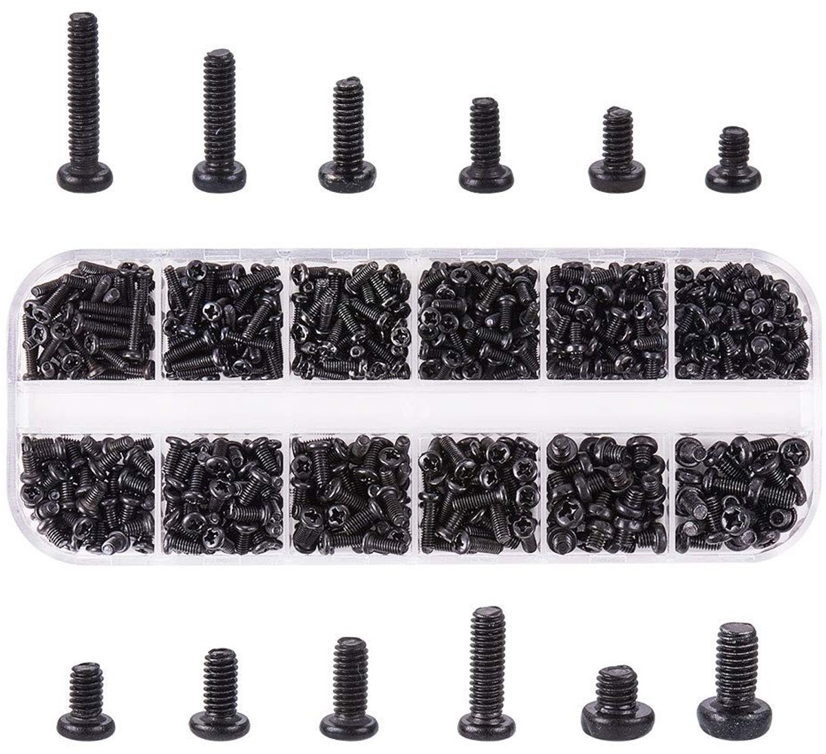 660 Stuks PC Schroeven Set - M2/M2.5/M3 Carbon Staal, Goud Geplateerd, Zwart - Laptop en Computer Reparatie Accessoires voor Diverse Merken