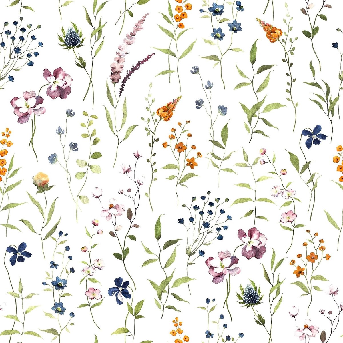 Moderne Zelfklevende Behang met Bloemenpatroon in Wit - 44.5cm x 200cm, Decoratie voor Wanden, Interieurdesign, Muurdecoratie