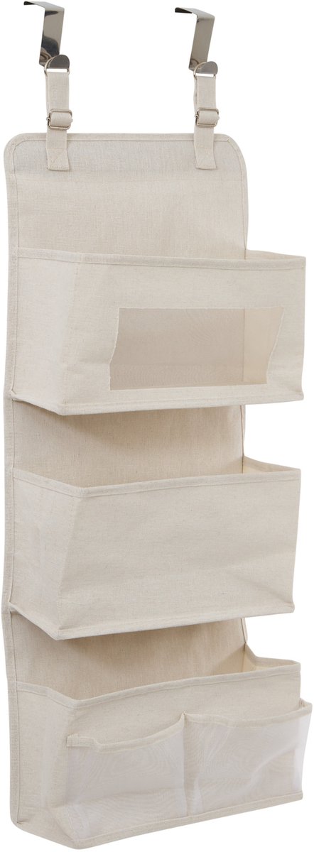 Rangement porte en tissu Dressy Plus beige