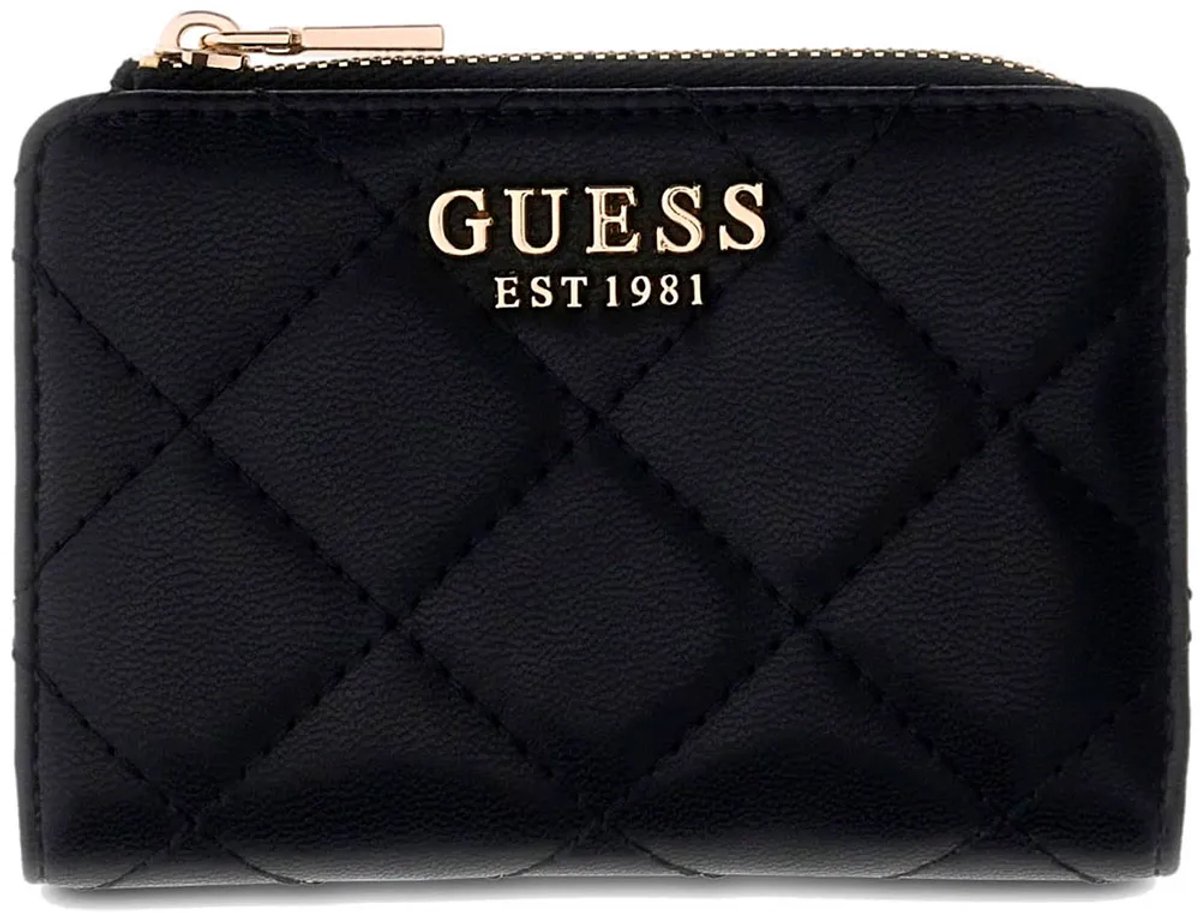 GUESS portemonnee Juliet SLG Zip Around Card Case Black zwart
