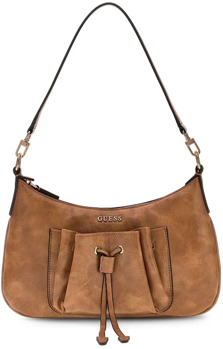 Guess Theodora Mini Schoudertas Bruin