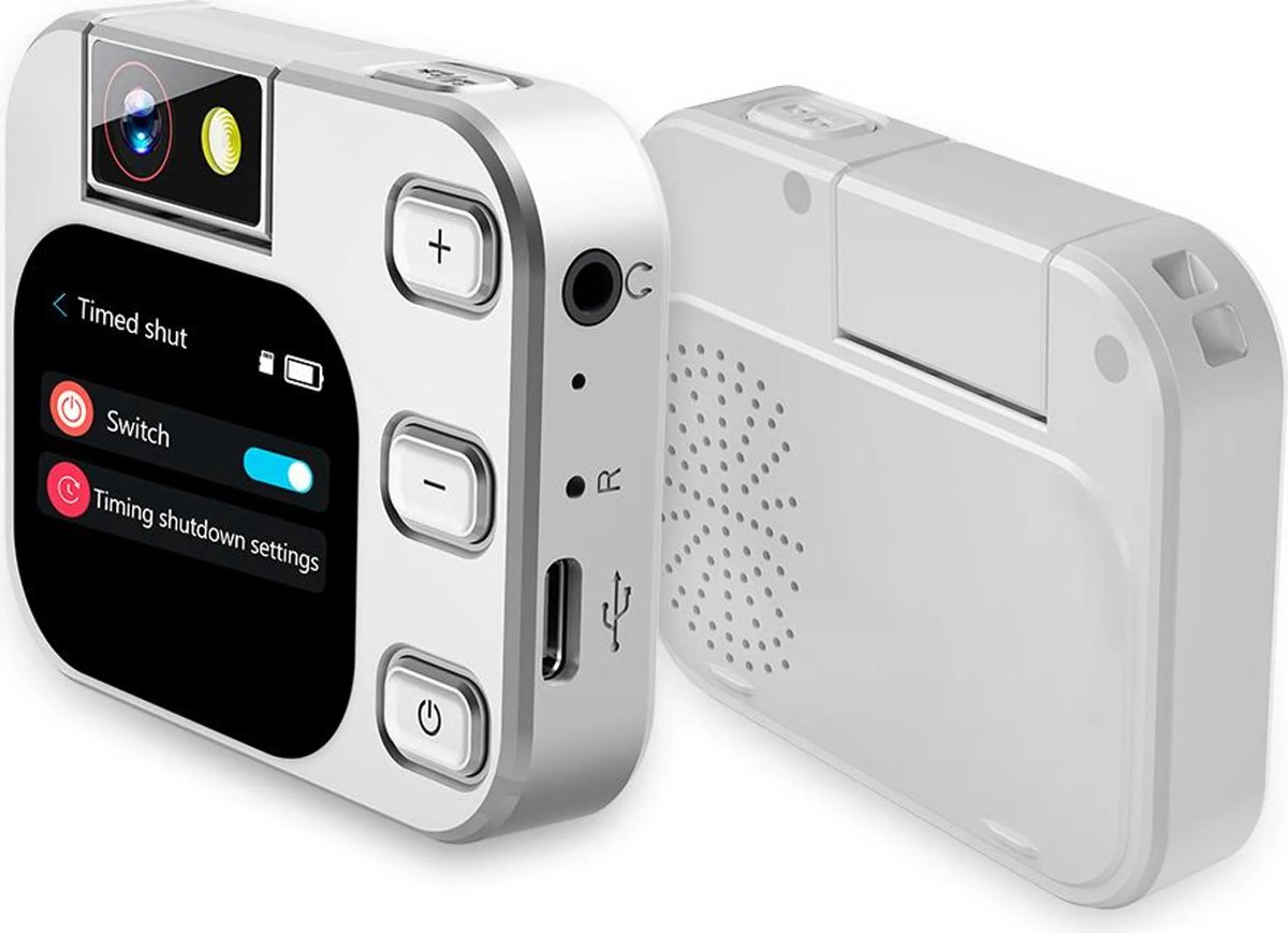 MP3/MP4-speler met camera, Bluetooth, 2,2-inch touchscreen, muziek- en e-bookspeler, draagbare luidspreker, TF-kaartondersteuning, wit.