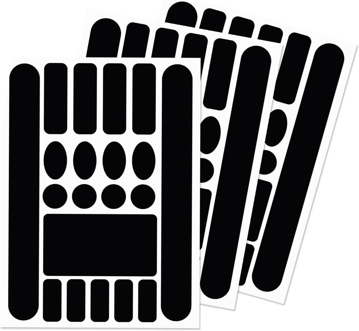 Set van 3 Zelfklevende Beschermfolie voor Fietskader - Carbon Fiber Bescherming voor MTB en Mountainbike