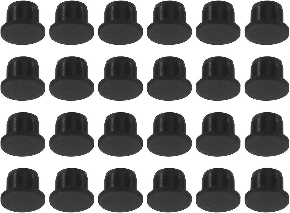 24 Stuks Silicone Gatenstoppen - 13mm Diameter, Flexibele Rubber Panelafdichting, Waterdichte Rondingen voor Keuken en Meubeltoepassingen