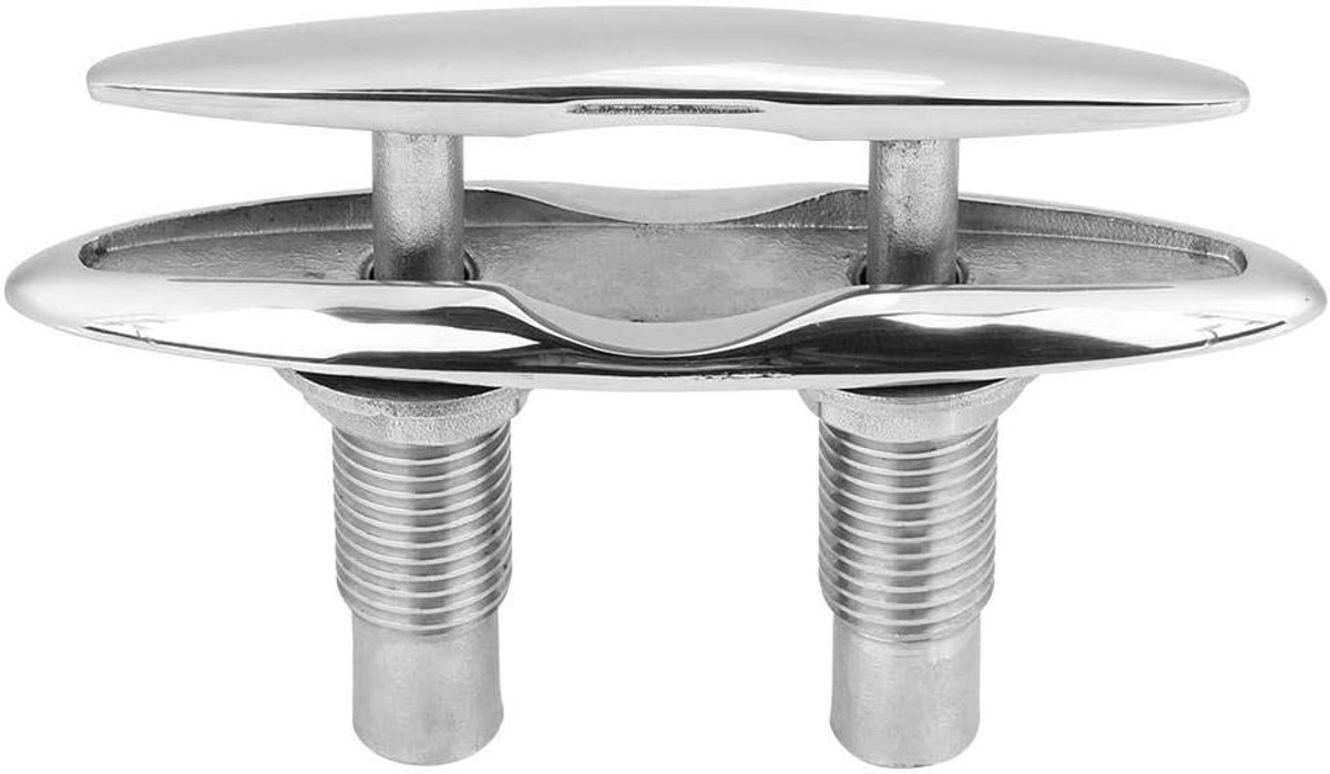 Dock Cleat voor Boot en Kayak - 6" Standaard Scheepsbevestiging voor Vaar- en Aanlegplaatsen, Roestvrij Staal