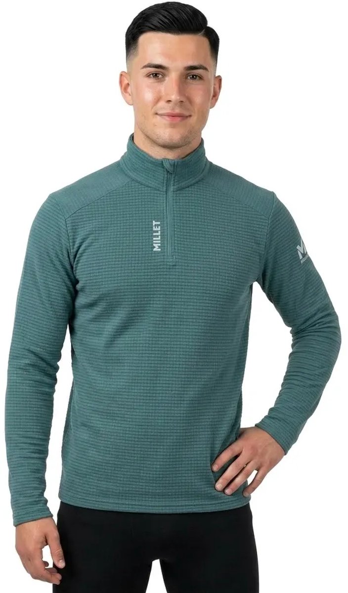 Millet Intense Fleece Met Halve Rits Groen XS Man