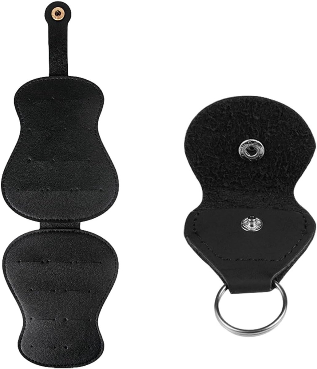 Zwarte Paddle Opbergtas met Anti-Verlies Sleutelhanger, Ideaal voor Muziekliefhebbers en Sporters, Duurzaam en Praktisch Ontwerp
