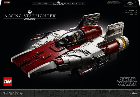 LEGO Star Wars A-wing Starfighter 75275 coole bouwset om te verzamelen (1673 onderdelen)