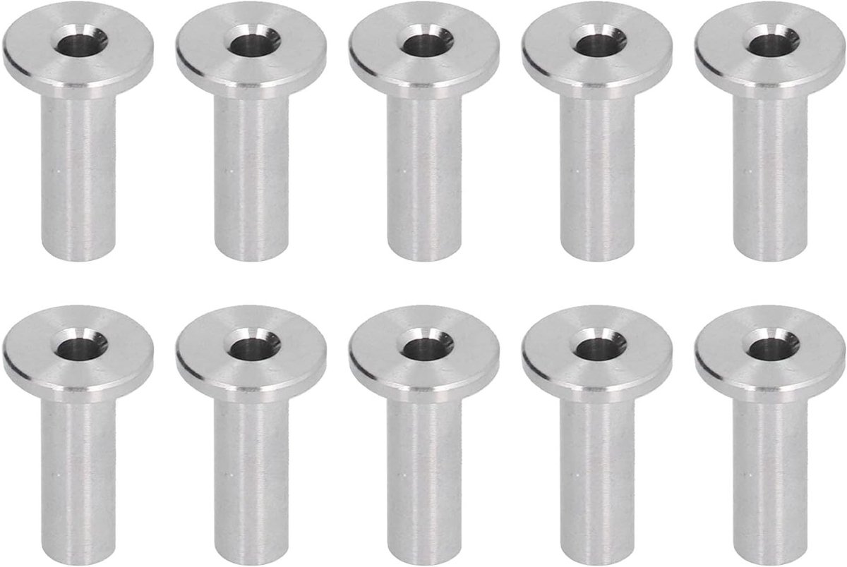 Beschermende RVS Behuizingen en 10-delige Kabelleuning Kit Hardware voor 1/8 Inch of 3/16 Inch Kabels, Duurzaam en Weerbestendig