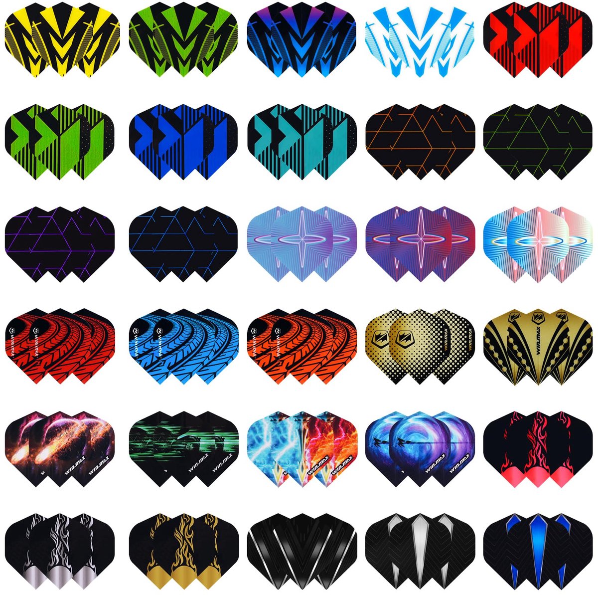 Dart Flights - Standaard - voor Softtip en Steeltip Darts - 90 stuks