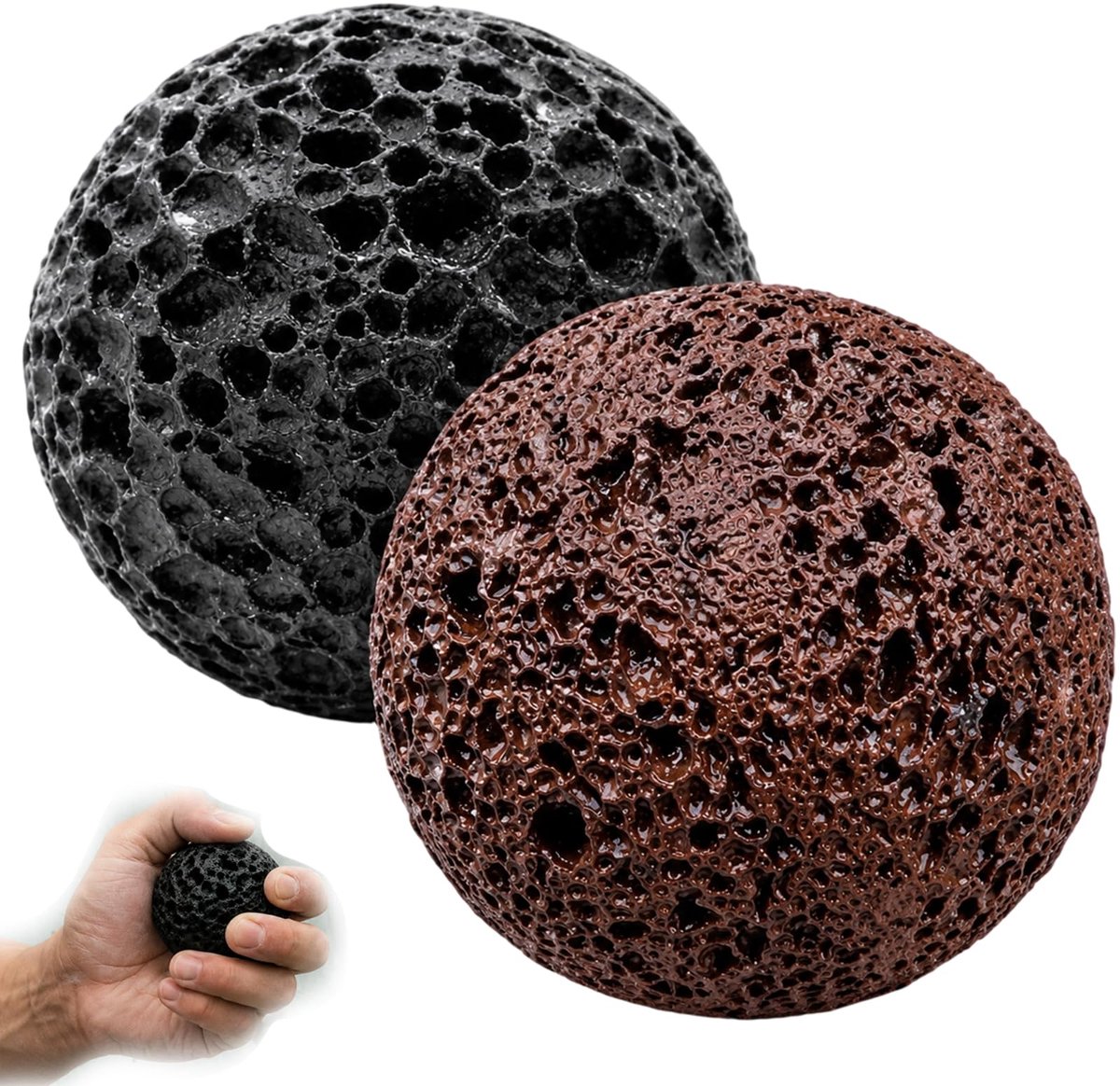 Grip Ball Set - Voor gripkracht training - Voor klimmers, sporters, handtherapie en stressvermindering - 4 x 4 cm