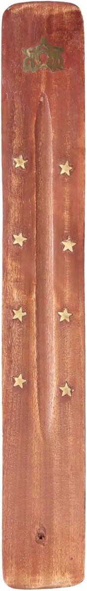 Set van 2 Houten Wierookhouder, Decoratieve Geuraccessoires voor Thuis en Meditatie