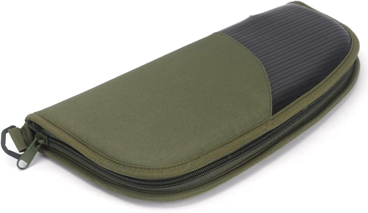 Pistoolkoffer - Zwart - 37 x 19 x 3 cm - Nylon met Ritssluiting - Voor Veilig Vervoer en Opslag