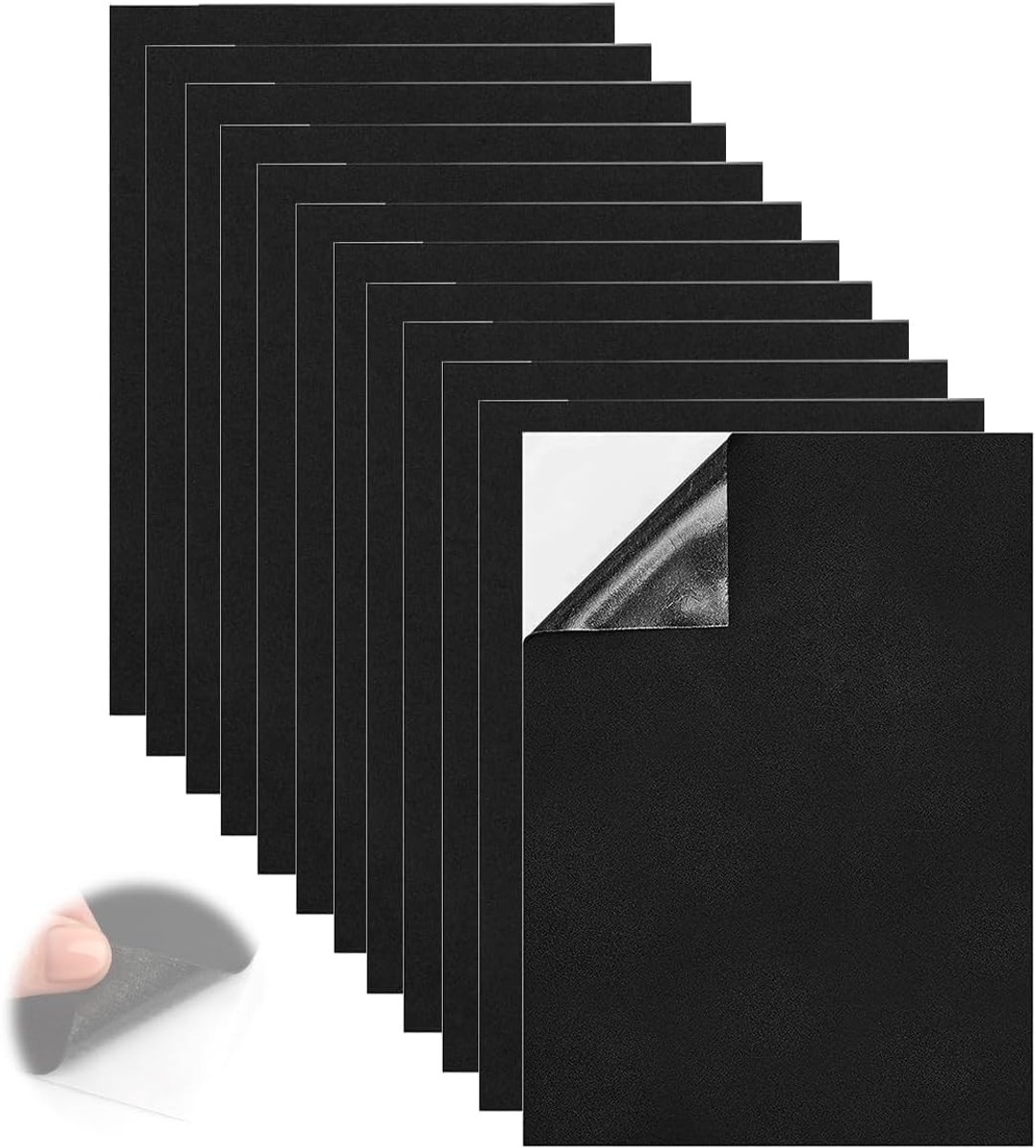 Zelfklevende foamplaten 1 mm - 12 stuks, 21 x 30 cm, ideaal voor knutselen en DIY-projecten