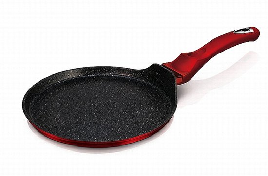 Pannenkoekenpan met marmeren coating, 25 cm, Burgundy Metallic Line — afbeelding 3
