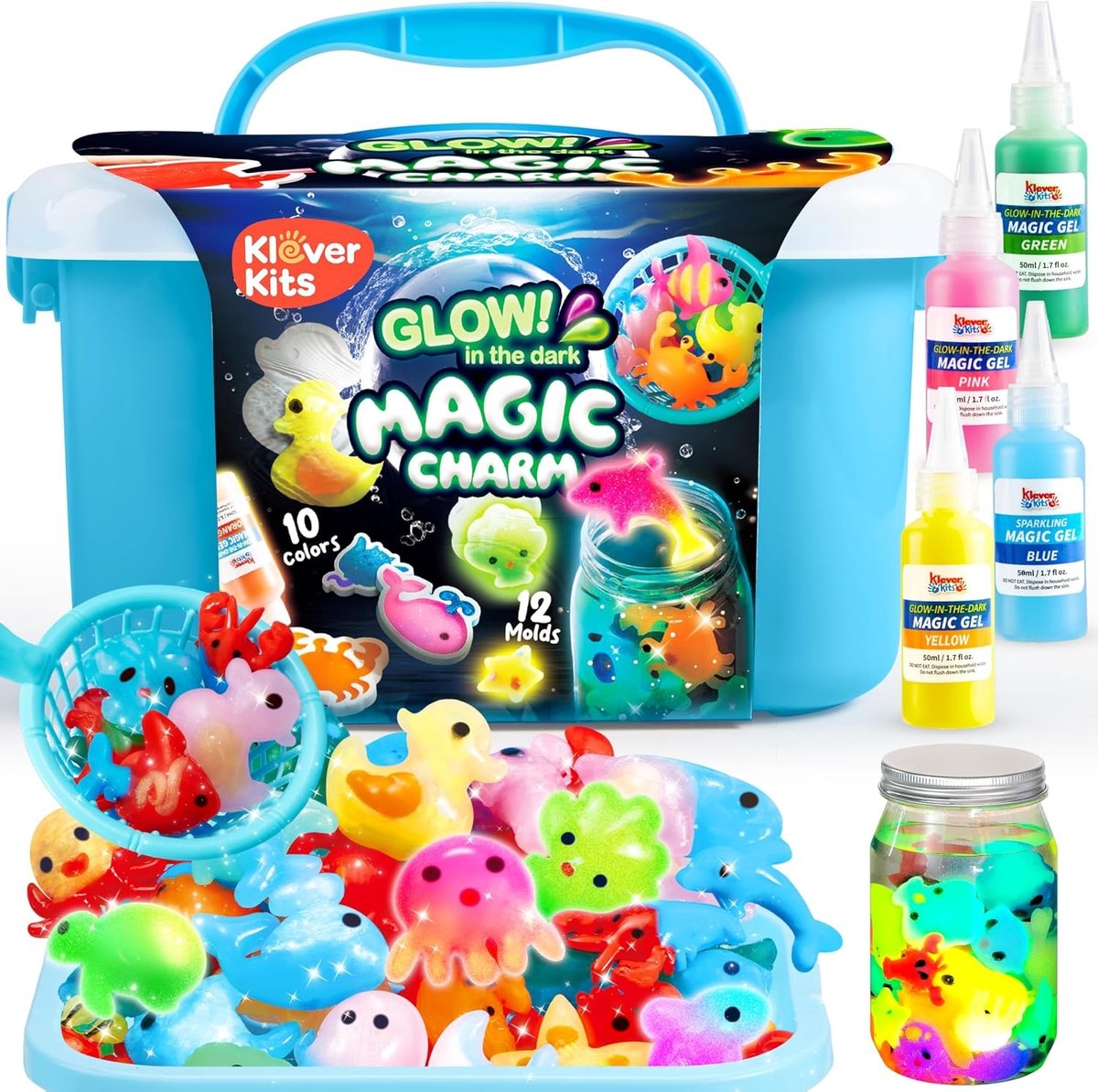 Magische Water Elf Speelset, Maak Je Eigen Waterdieren met Gel, Creatieve DIY Knutselset voor Kinderen vanaf 3 Jaar, Perfecte Verjaardagscadeaus