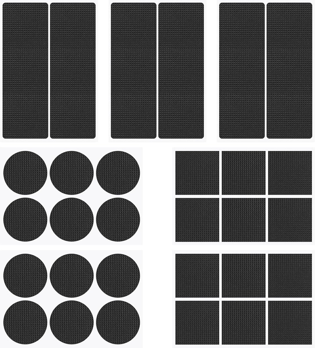 Set van 60 Zelfklevende Antislip Pads voor Meubelpoten, Antislip Matten en Stickers voor Stoelen en Banken