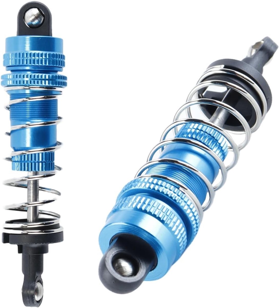 2 Stuks RC Auto Schokdempers, Metaal Dempers, Vervangingsonderdelen voor 1/14 Afstandsbediening Auto, Geschikt voor 144001 en Meer