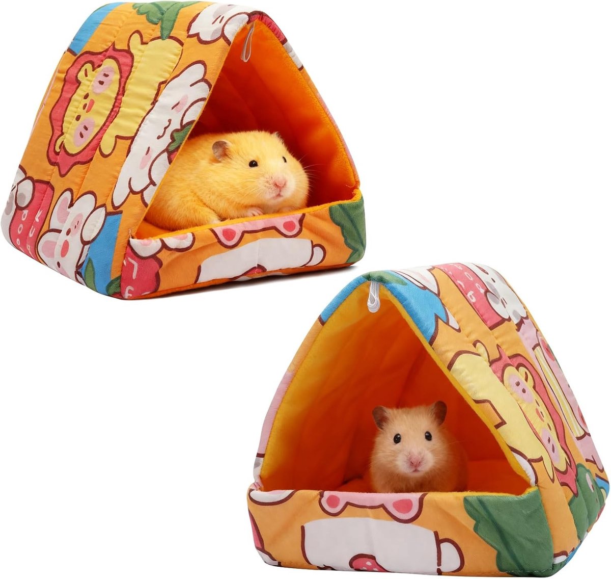 Wasbare Knuffelzak voor Cavia's - 2 Stuks, Comfortabel en Cozy Bed voor Kleine Dieren