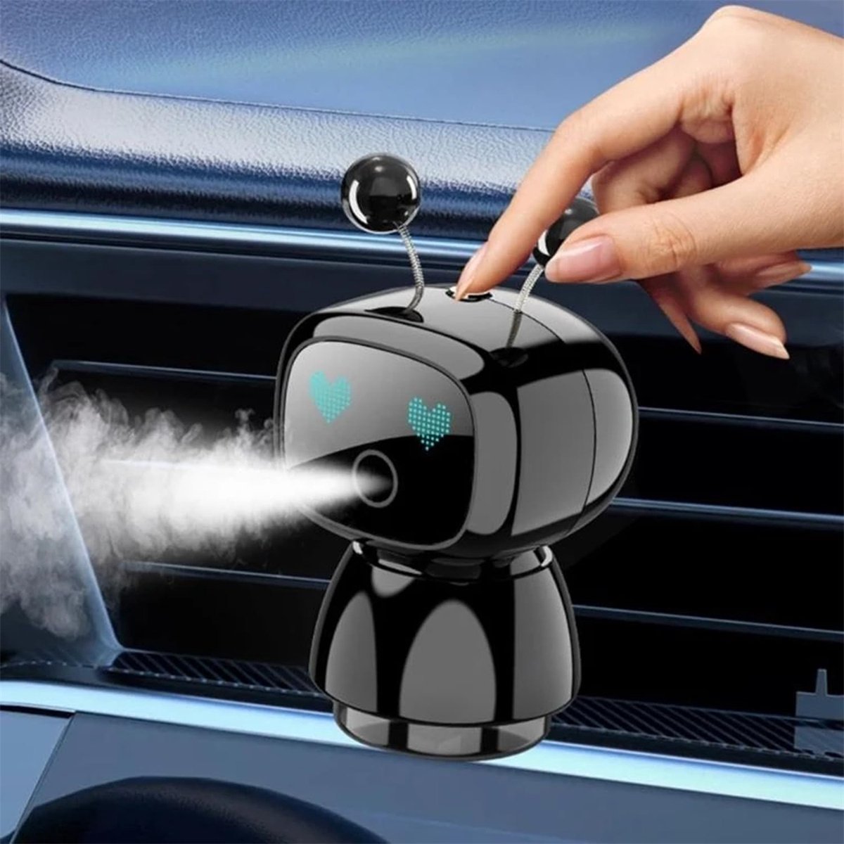 carmdering - Auto Geurverspreider – Autodiffuser – 4 Geurstanden – USB Oplaadbaar – Draadloos – Voor Auto en Thuis