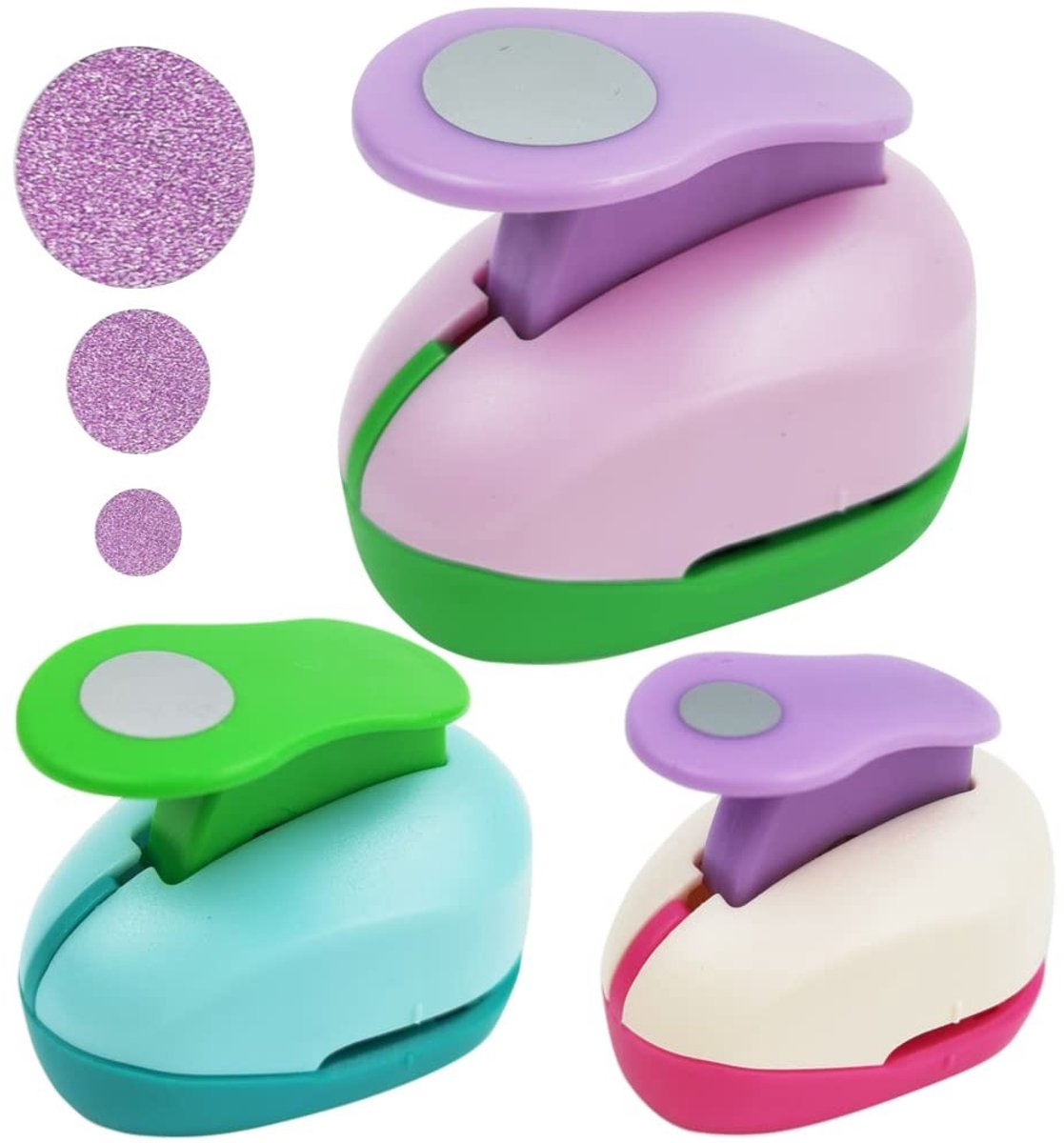 Decoratieve Paper Die Cutting Machine Set van 3 Stuks voor Scrapbooking, Kaarten en Album Creaties met Diverse Kleuren