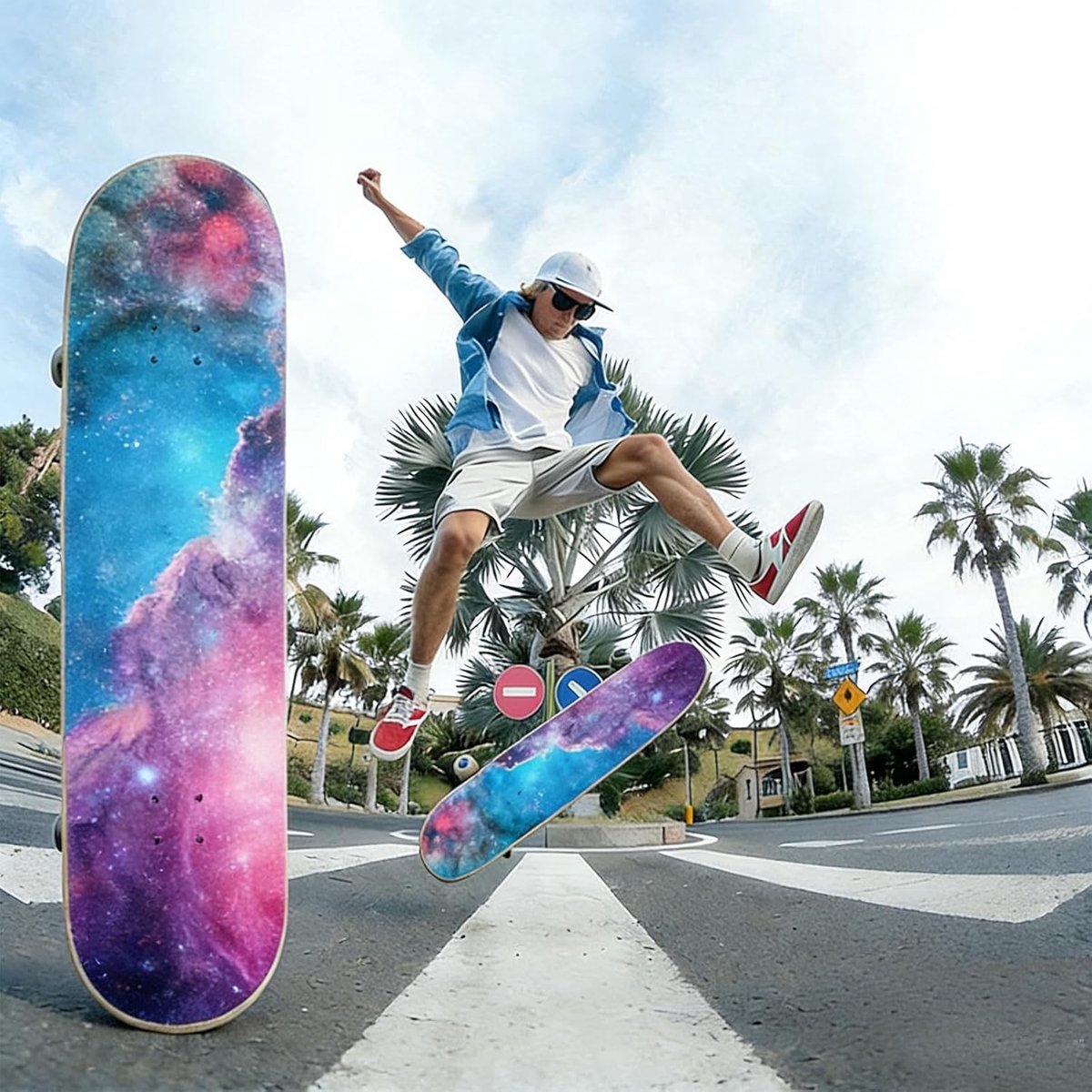 Anti-slip Skateboard Griptape voor Longboards en Stunts - Hoge Slipweerstand, Kleurvol en Duurzaam Accessoire