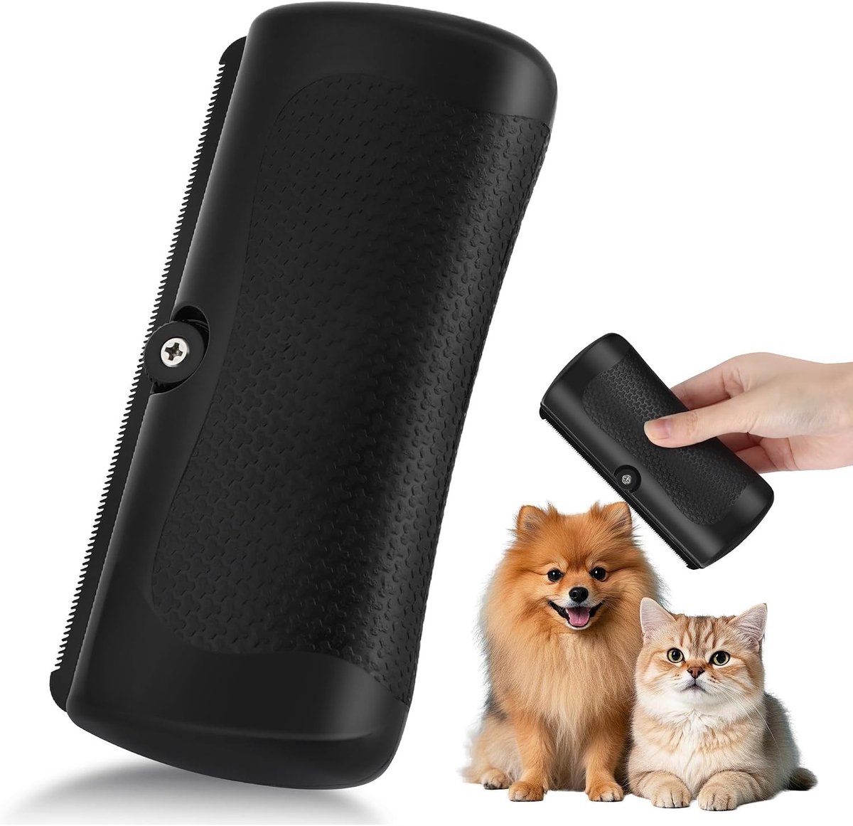 Honden- en kattenborstel voor dagelijkse verzorging, effectieve haarverwijdering, zacht voor de huid, geschikt voor alle huisdieren