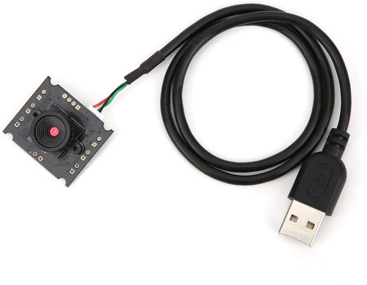 - HD Webcam - 1MP Camera met USB Interface - Brede Hoeklens - Streaming en Videoconferentie - Geschikt voor Computer - Zwart