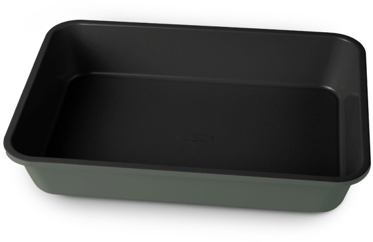 Diepe bakplaat met titaniumcoating, 40 x 28 cm, Matte Green Collection