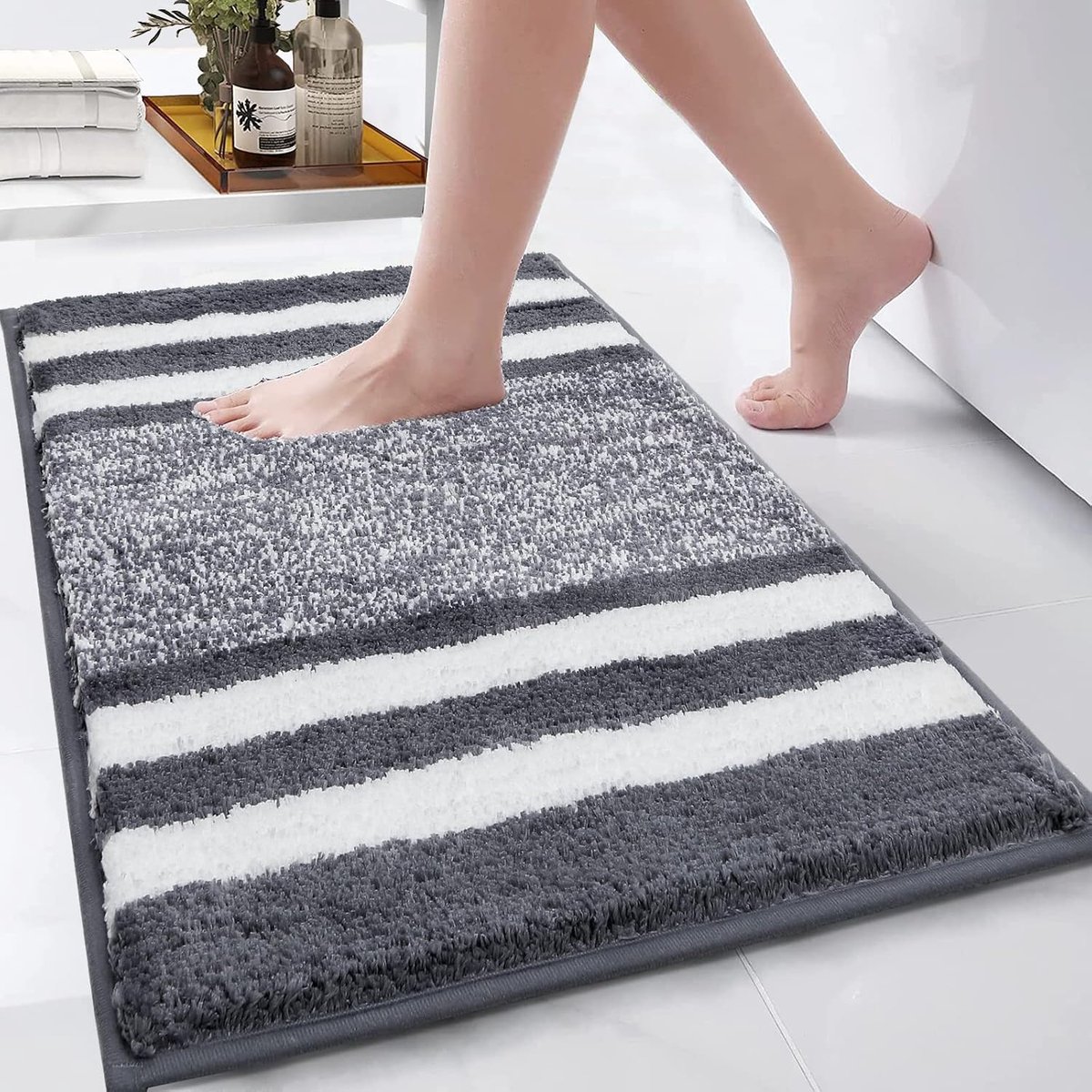 Badmat - 45 x 65 cm - Microvezel - Antislip - Machinewasbaar - Absorberend - Zachte Badmatten