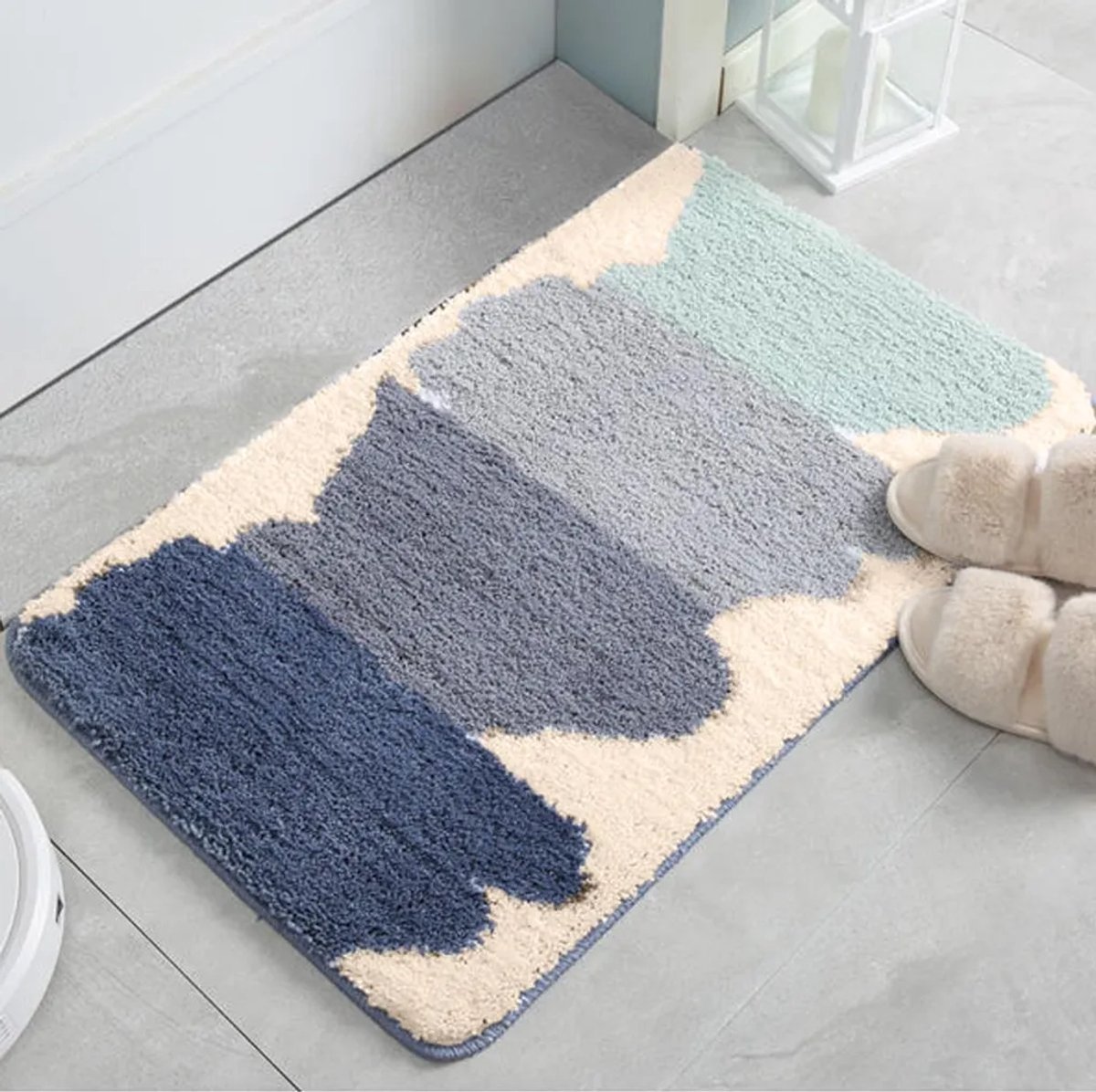 Slaapkamerkleed, vloerkleed Geschikt voor thuis, nachtkastjekleed, kindermat, lang, zacht sprei, 45 x 70 cm