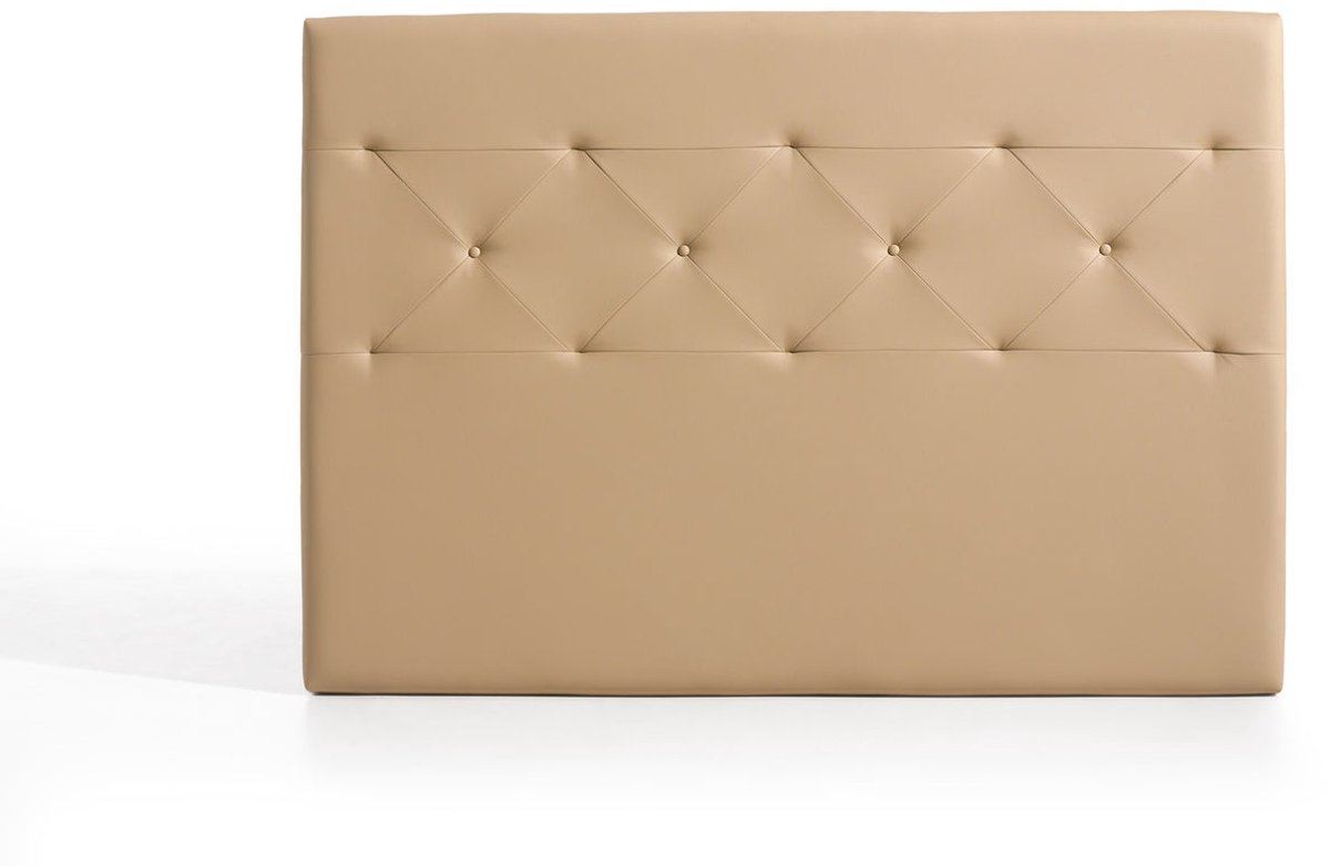 Zafiro hoofdbord voor 140 cm bed van camel kunstleer 154x115x8. Matris