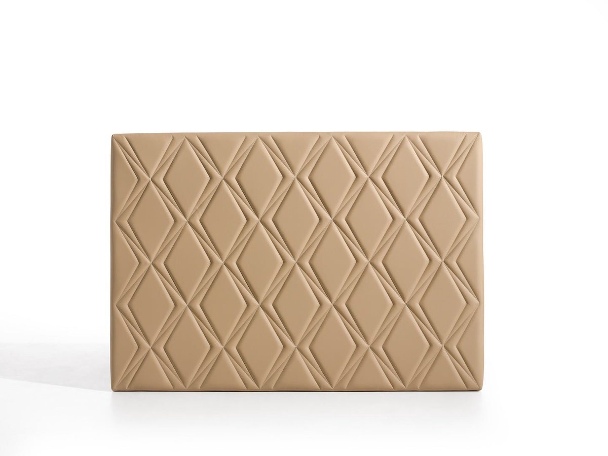 Hoofdbord Rubí voor bed van 120 van kunstleer Camel 154x115x8. Matris