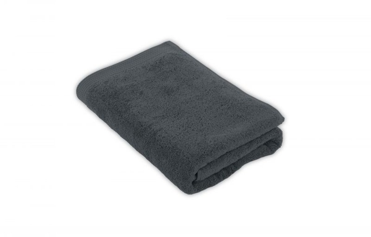 Tiseco Home Studio - Badlaken DELUX - 100% katoen - 550 g/m² - 70x140 cm, grijs