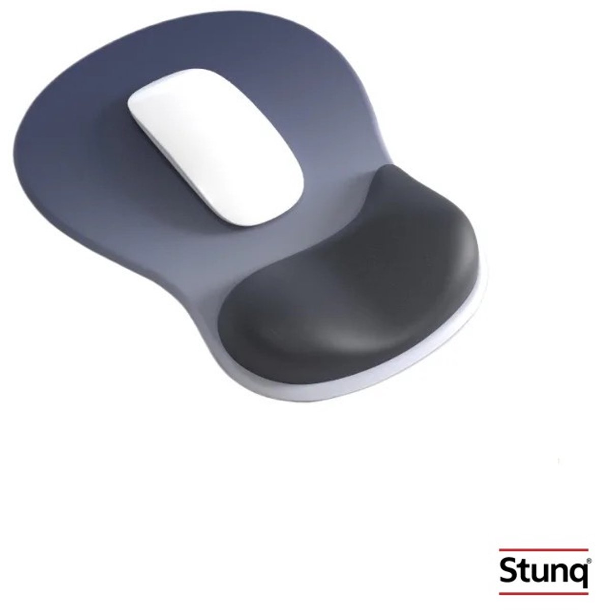 Image of Stunq® Ergonomische muismat met polssteun - donkergrijs/zwart