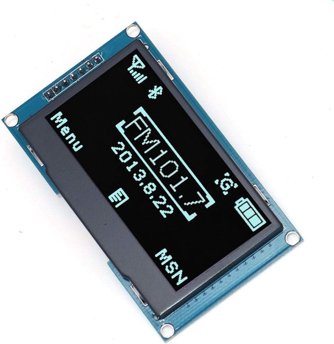 2.4 Inch 128x64 OLED Display Module met IIC I2C Interface voor Projecten en Elektronica