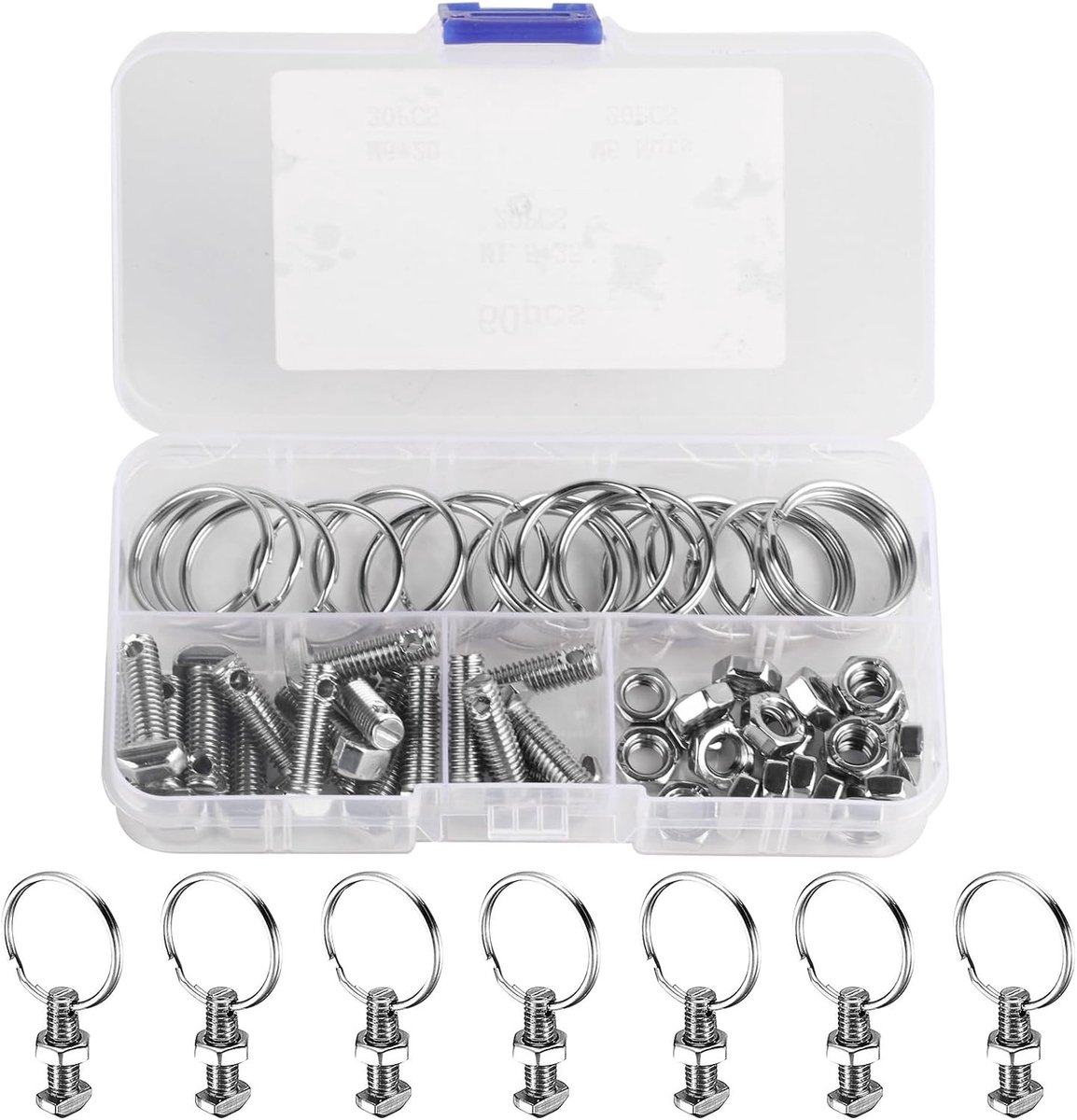 Set van 20 M6 Hamerkop Schroeven met Moeren en Ringen voor Kassen - Ideaal voor Klimplanten en Tuinaccessoires
