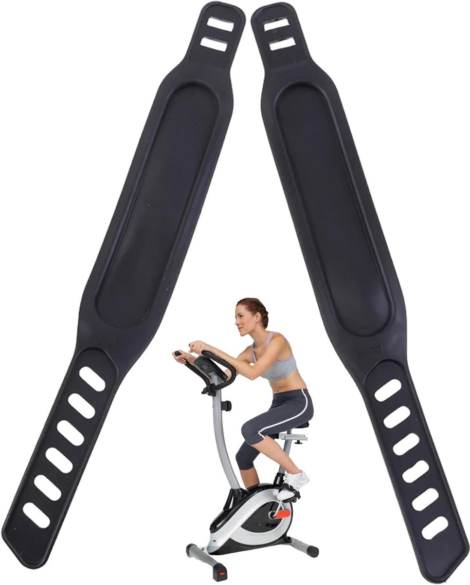 Verstelbare Fietspedalen met Rubberen Straps voor Fiets en Hometrainer - 2 Stuks, Geschikt voor Diverse Fietstypes