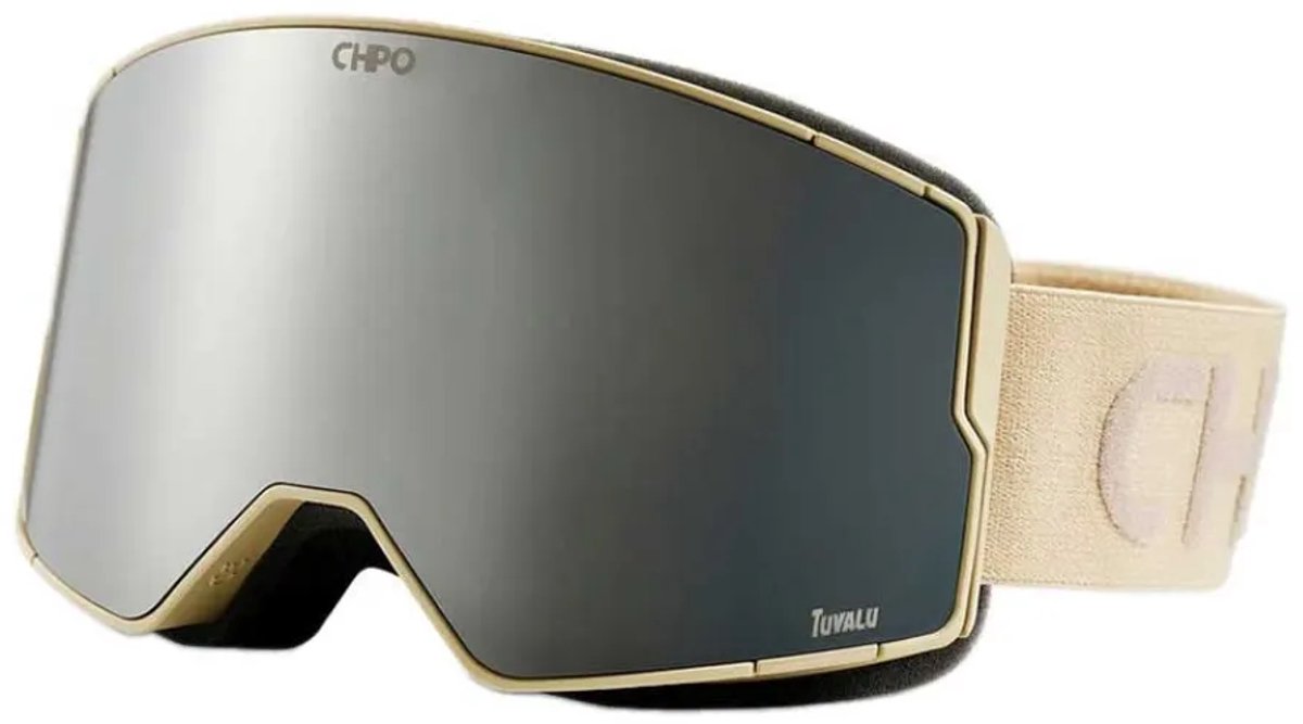 Chpo Brand Tuvalu Skibril Beige Silver Mirror/CAT3