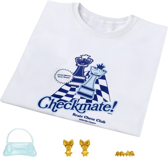 Bratz Stylin’ Birthdayz-modepop Yasmin met aanpasbaar T-shirt voor jou en accessoires — afbeelding 5