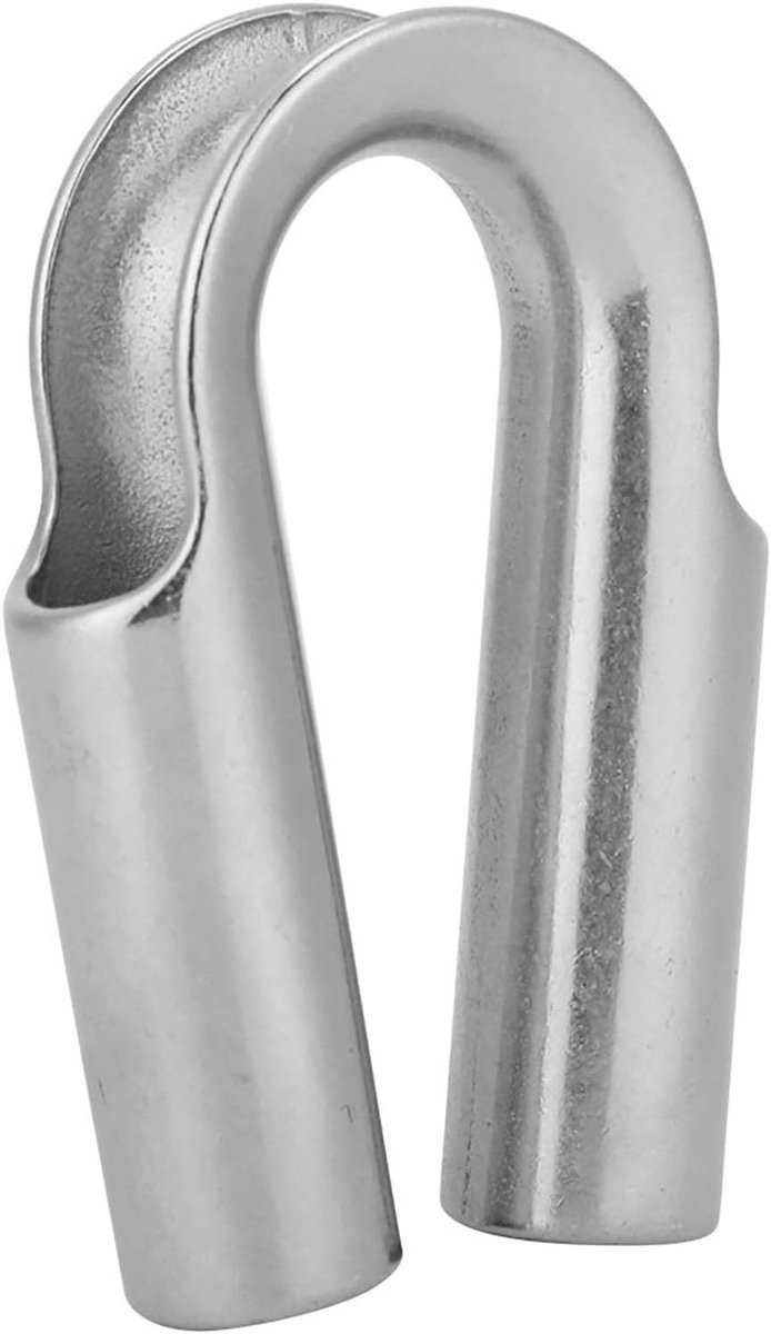 Rope Thimble van 304 RVS, Slijtvast en Multifunctioneel voor Lierkabel en Bootaccessoires, 18mm 1 Stuk, Ideaal voor Touwverbindingen en Kabelbeveiliging