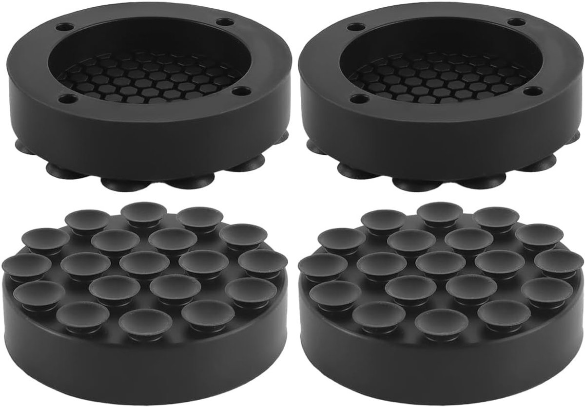 4 Vibrationdempers voor Wasmachines - Antivibratie Matten, Antislip Pads en Onderleggers voor Koelkasten en Apparaten