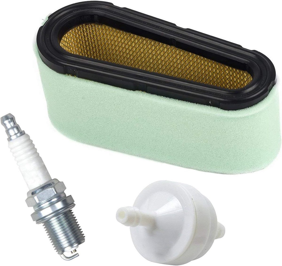 Hoge kwaliteit luchtfilter en brandstoffilter set voor Briggs & Stratton 12.5-17 PK motoren, inclusief pre-filter en vervangingsfilters