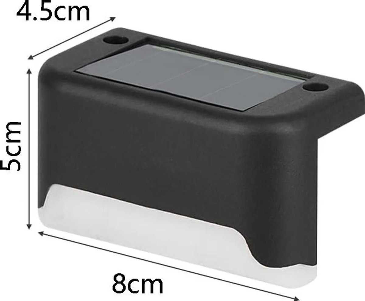Op zonne-energie werkende buitenlampen, 12 stuks, IP45 waterdicht, warm wit licht, 3 lumen, Geschikt voor tuinen, terrassen, balkons, schuttingen, trappen en andere plekken.