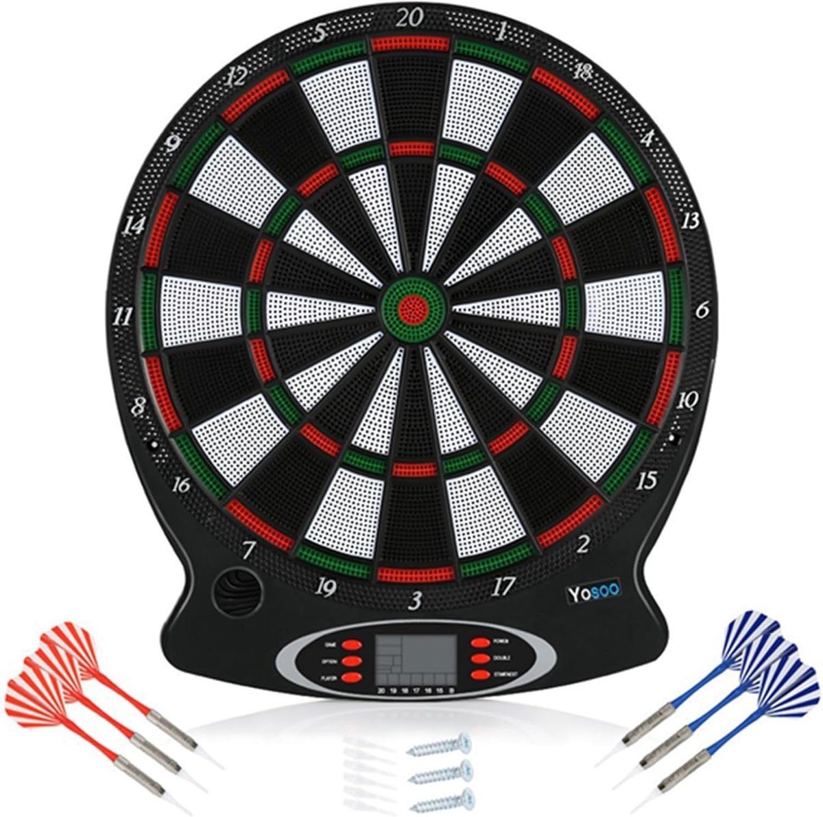 Elektronisch Dartbord Set met 6 Darts en LCD Score Indicator - Perfect Dartspel voor Kinderen en Volwassenen, Ideaal voor Feesten en Spelletjesavonden