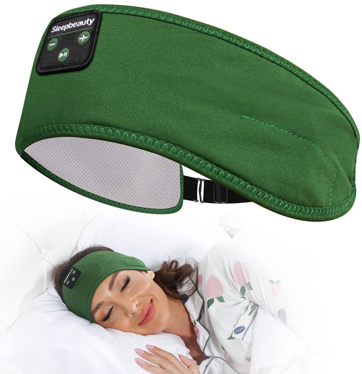Joseche Slaap-hoofdtelefoon, verstelbare Bluetooth-hoofdband, zachte, gezellige hoofdtelefoon, hoofdband, lange tijd - ShopVlot